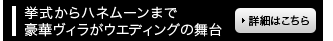 挙式からハネムーンまで 豪華ヴィラがウエディングの舞台